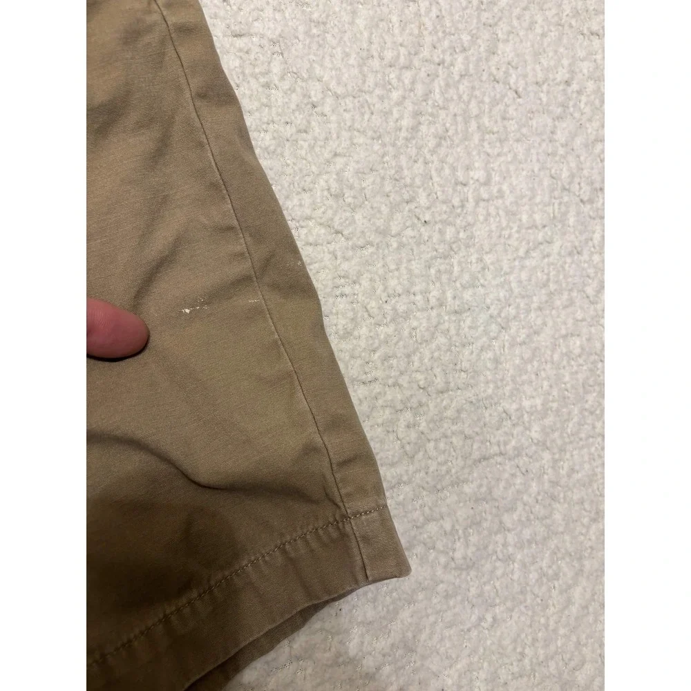 Tommy Hilfiger Mens Shorts 30 Flat Front Khaki 100% Cotton Solid Size 30 Twill
